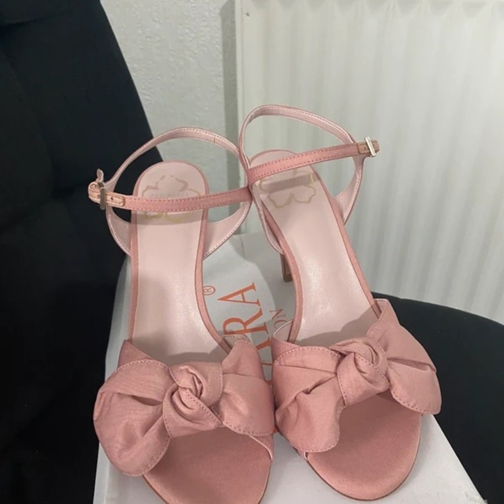 Zara Pink Bow Heels